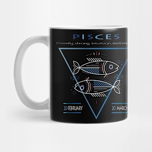 Pisces Zodiac sign- astronomical sign - Horoscope Mug